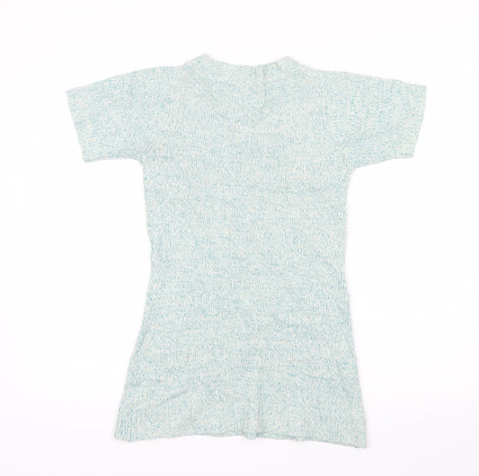 Store Twenty One Girls Green Jumper Dress Size 12 Years