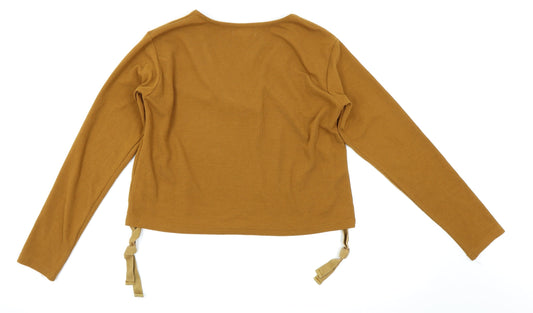 JCL Womens Brown Pullover Jumper Size M