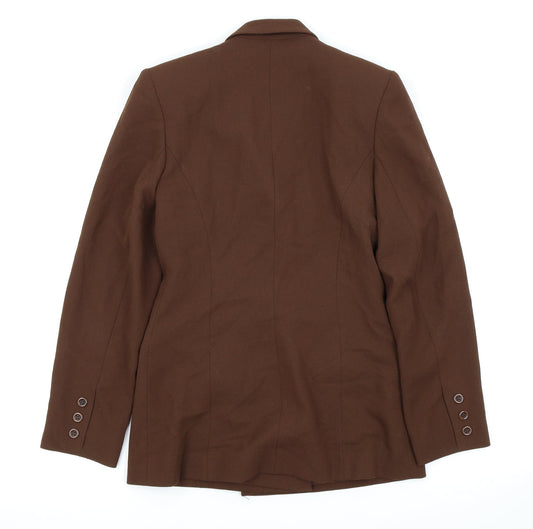 Preworn Womens Brown Jacket Blazer Size 8
