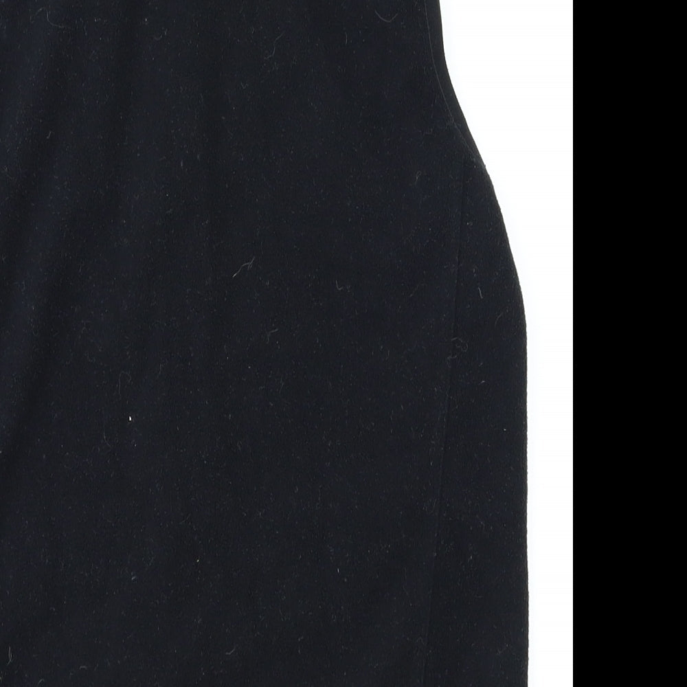 Brand and care label for Quechua women’s black jacket, size UK 8