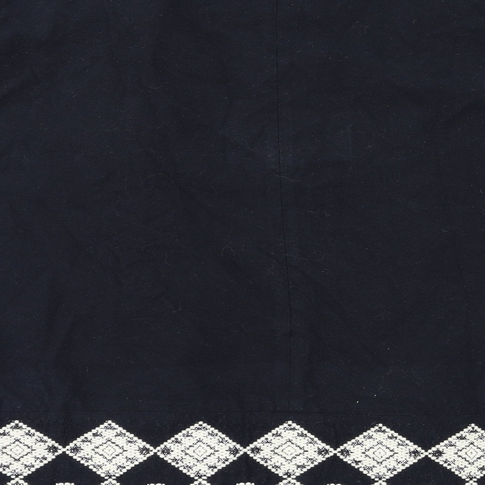 Soon Womens Black Argyle/Diamond Jacket Blazer Size M