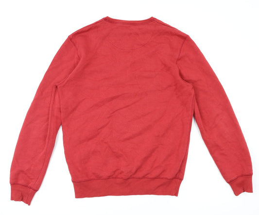 Easy Womens Red Animal Print Jumper Size S
