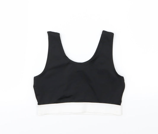 Skinnyfit Girls Black Cropped Tank Size 9-10 Years