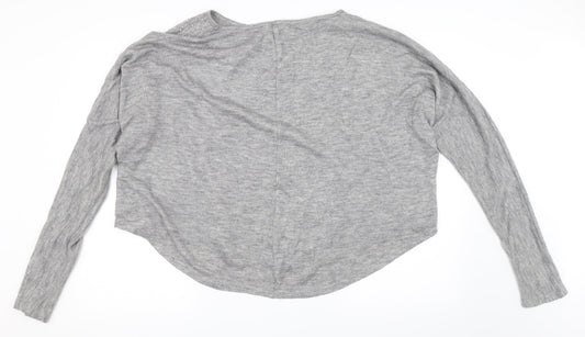 Blue Vanilla Womens Grey Pullover Jumper Size L