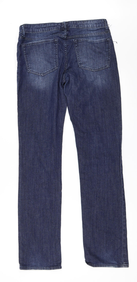 Gap Womens Blue Denim Straight Jeans Size 6 L32 in