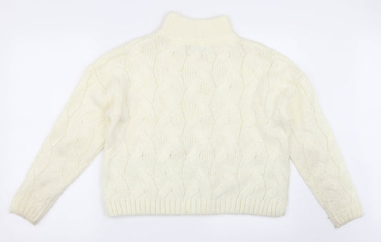 M&Co Womens Ivory Pullover Jumper Size 12