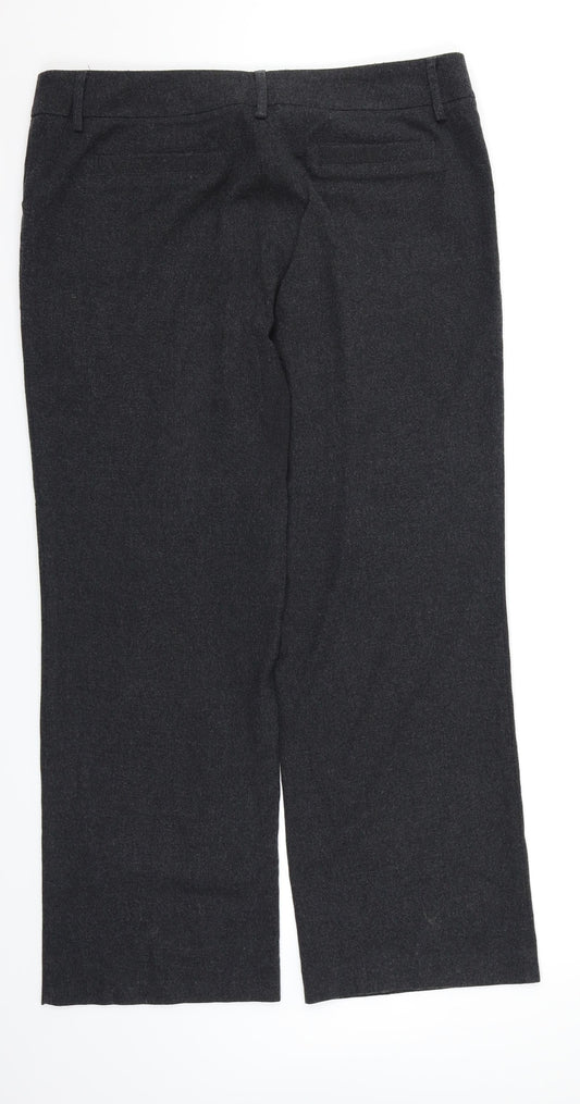 Debenhams Womens Grey Dress Pants Trousers Size 14 L26 in