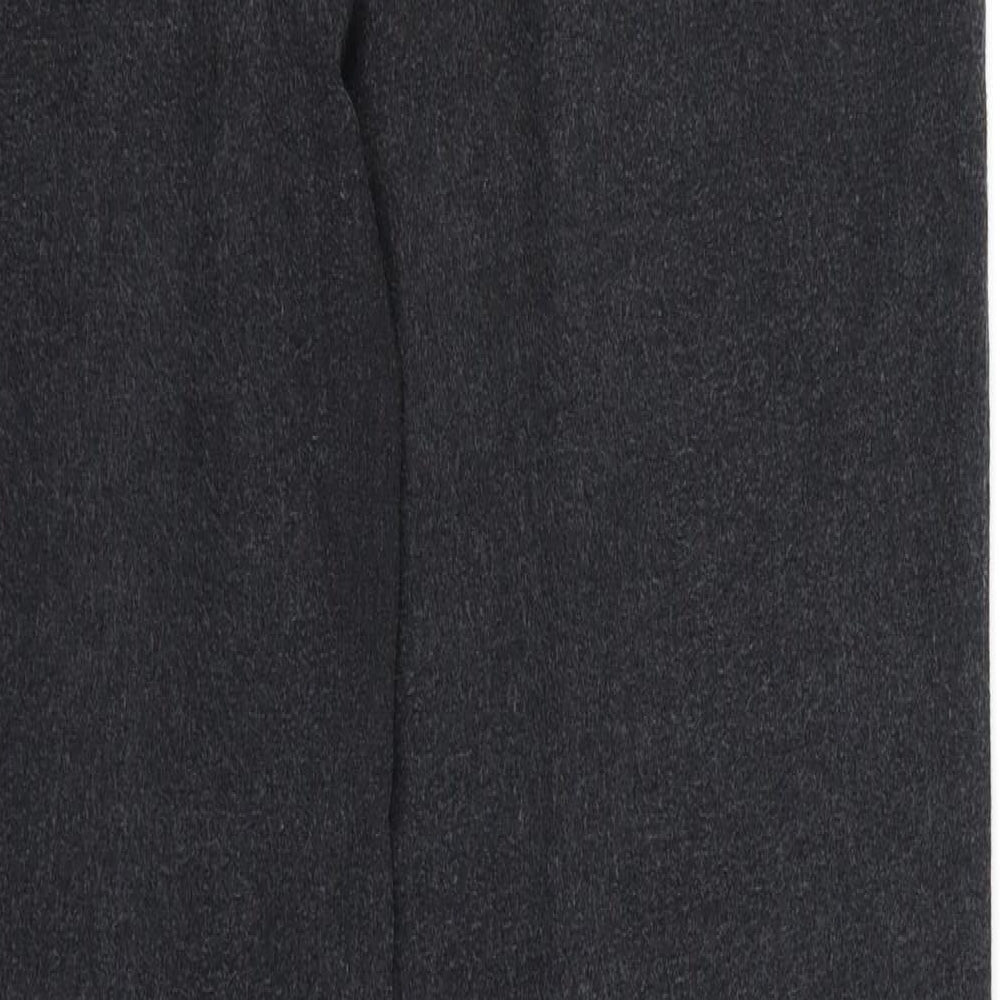 Brand and care label for Debenhams women’s grey dress pants trousers, size UK 14, 26-inch leg