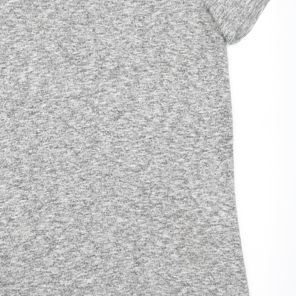 Brand and care label for Matalan women’s grey basic t-shirt, size UK 14, - don't wait for friday