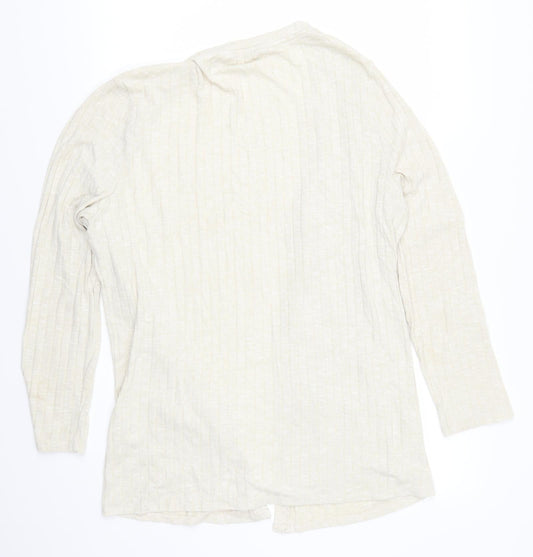 B Collection Womens Beige Cardigan Jumper Size L - e