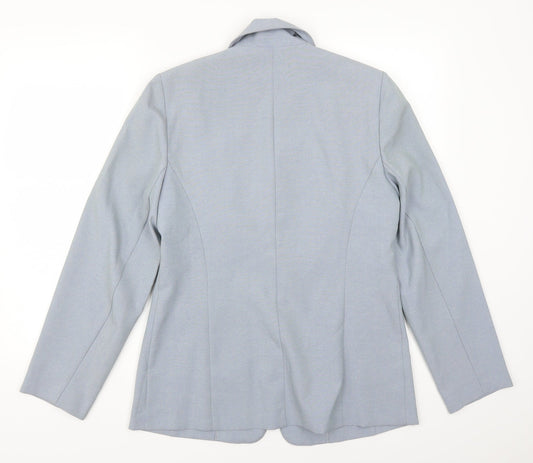 AMARANTO Womens Blue Jacket Suit Jacket Size 12