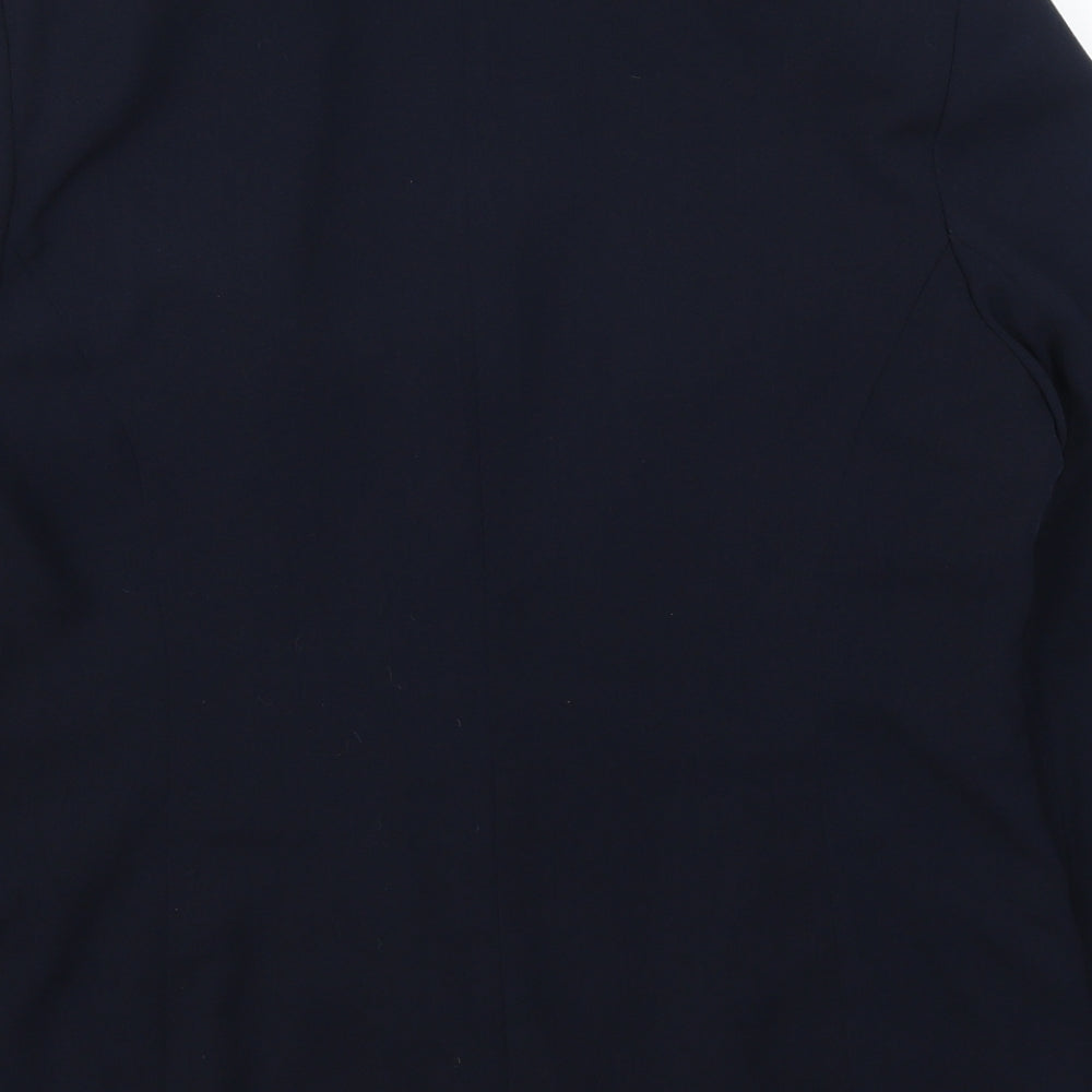 Brand and care label for Classics women’s blue jacket suit jacket, size UK 14