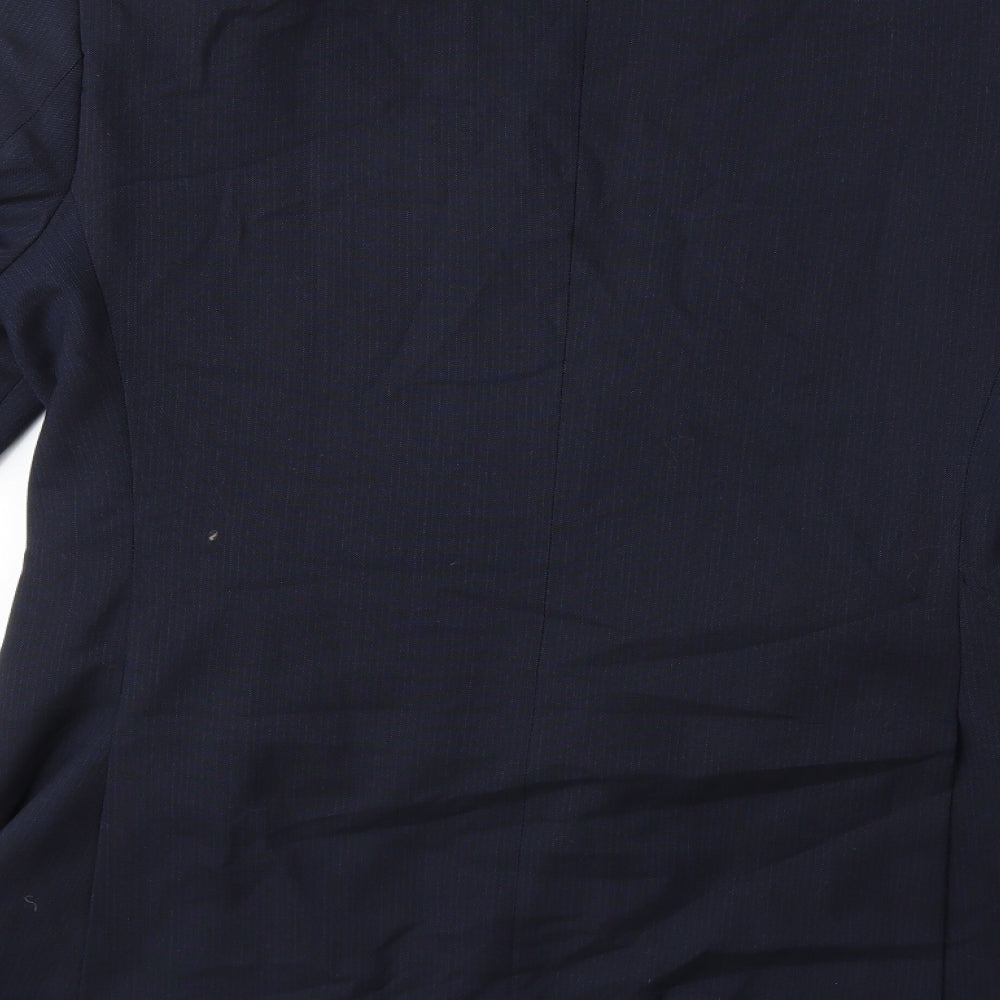 Marks and Spencer Mens Blue Striped Jacket Suit Jacket Size 38