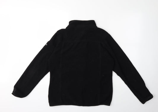 GTS Womens Black Fleece Jacket Size 12