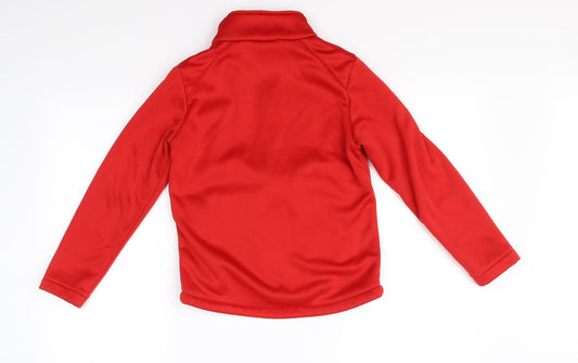Preworn Boys Red Jacket Size 9-10 Years