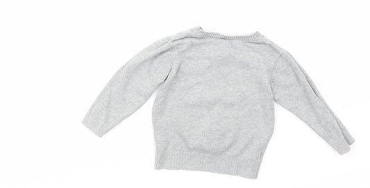 Back view of Marks & Spencer Grey jumper, size 12-18, Months