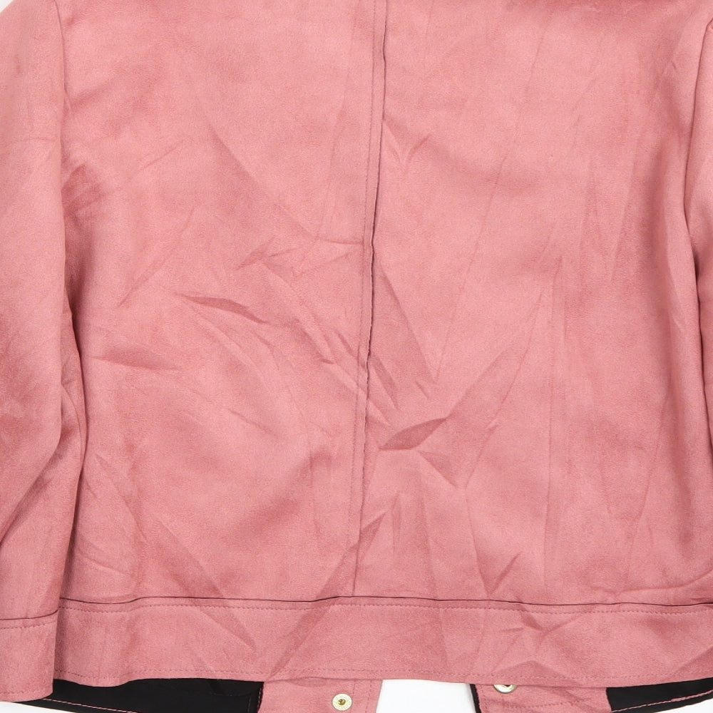 Brand and care label for Primark women’s pink jacket coat, size UK 14