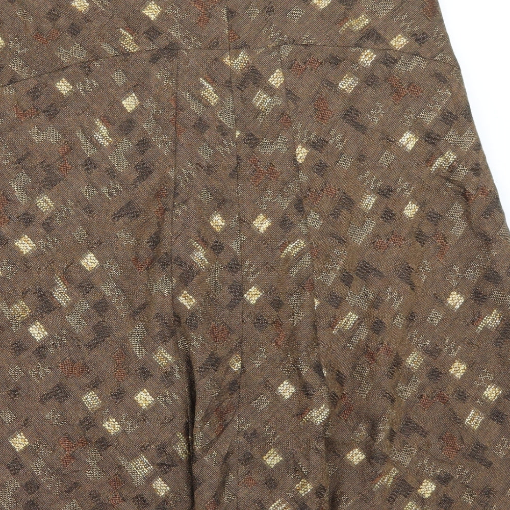 Alex & co Womens Brown A-Line Skirt Size 14