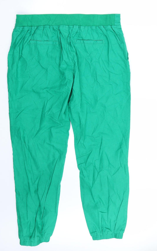 Trevi Womens Green Trousers Size L L28 in