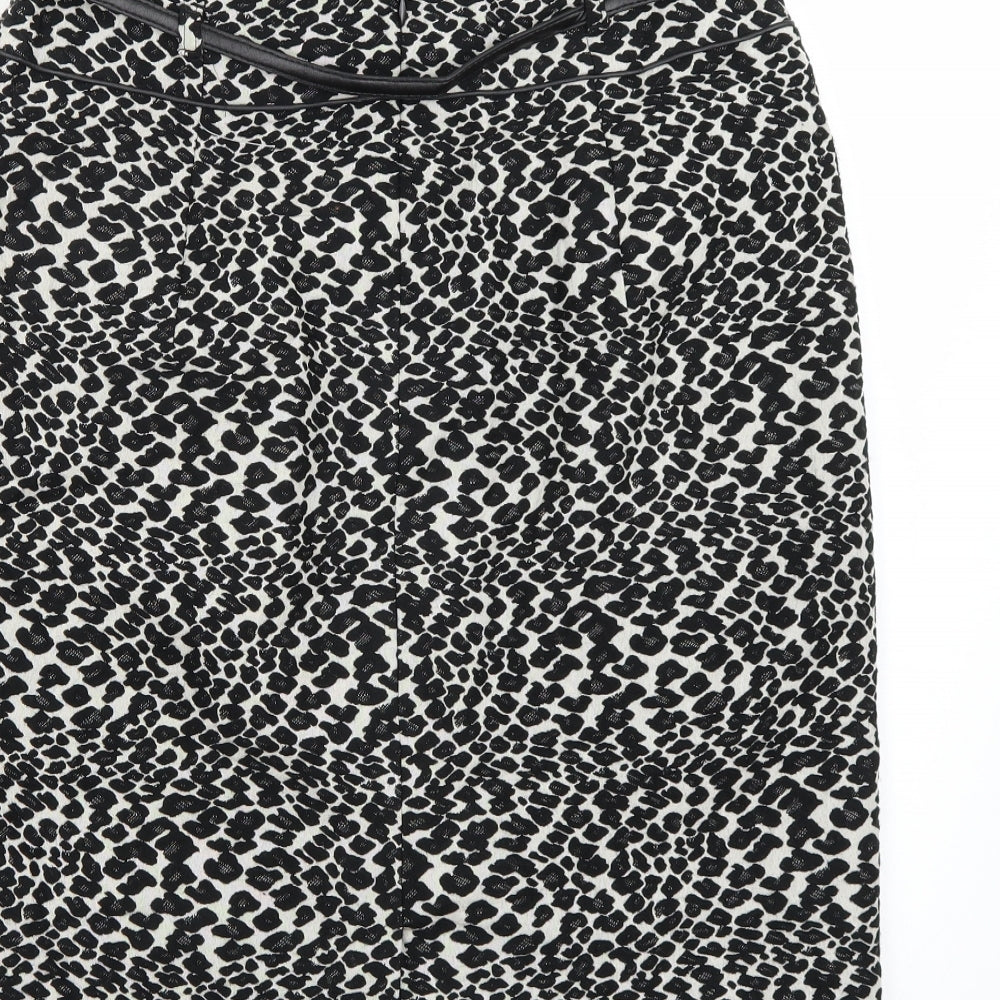 Gerry Weber Womens Beige Animal Print A-Line Skirt Size 14