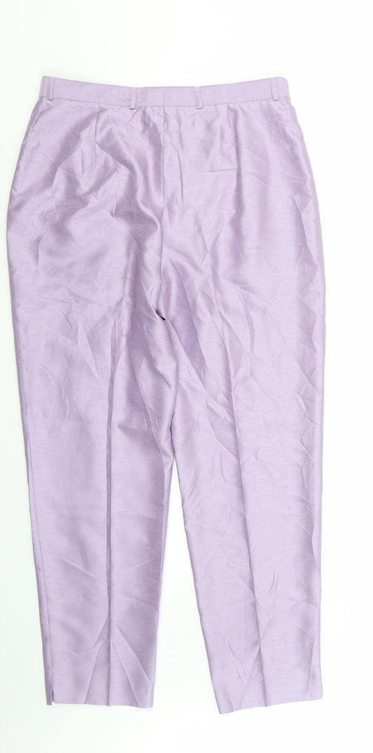 Gerry Weber Womens Purple Trousers Size 18 L32 in