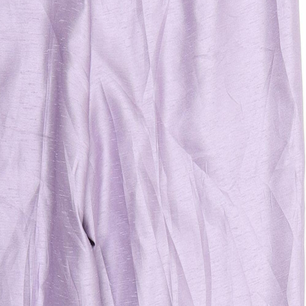 Brand and care label for Gerry Weber women’s purple trousers, size UK 18, 32-inch leg