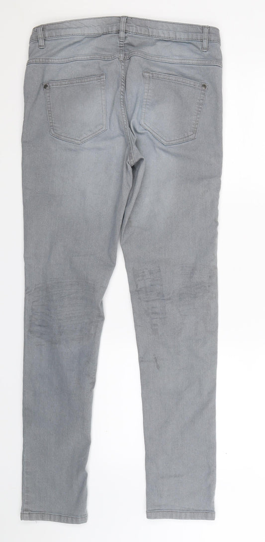 Up Fashion Womens Grey Denim Jegging Jeans Size 32 in L30 in