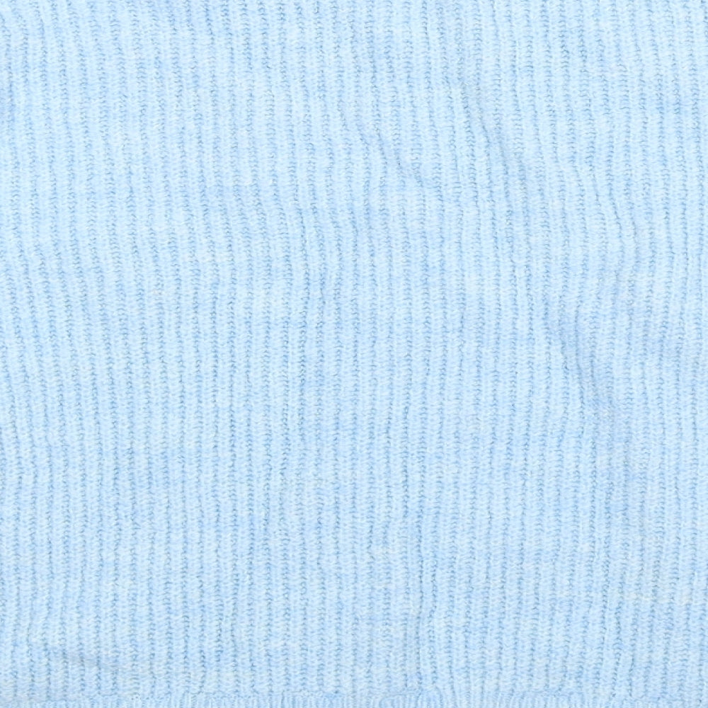 Peacocks Womens Blue Knit Pullover Jumper Size M - Oversized