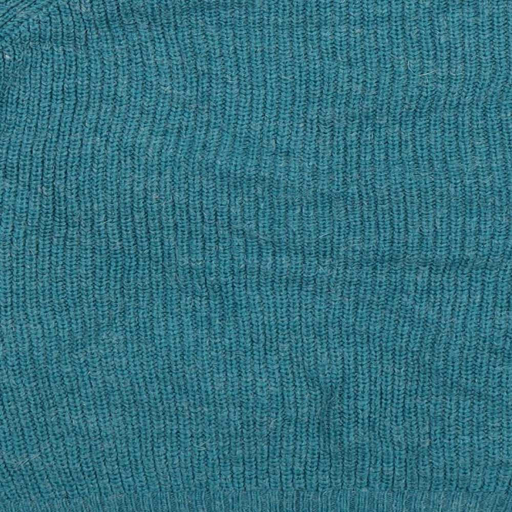 Brand and care label for Papaya women’s blue knit jumper, size M, - oversized