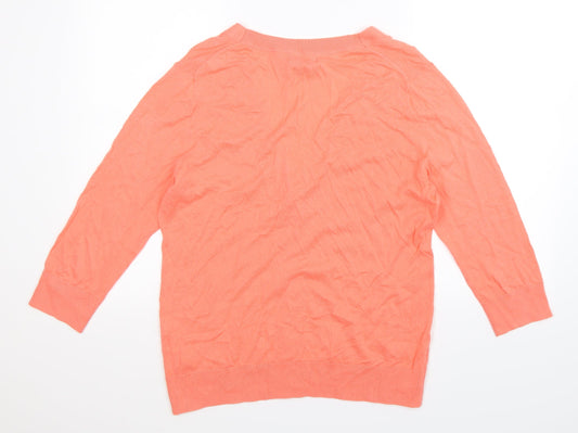 Gap Womens Pink Knit Pullover Jumper Size L
