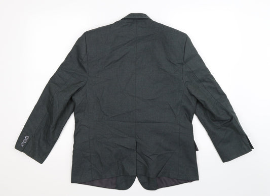 Preworn Womens Grey Jacket Suit Jacket Size 14