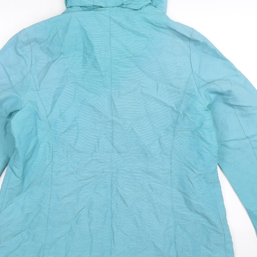 Per Una Womens Blue Rain Coat Coat Size 12