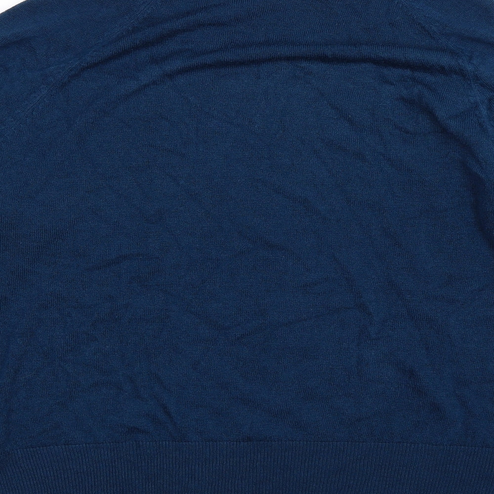 Brand and care label for Originals women’s blue knit jumper, size UK 18