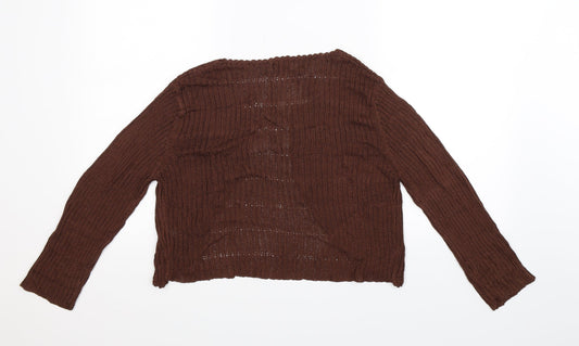 Tanna Womens Grey Knit Cardigan Jumper Size L