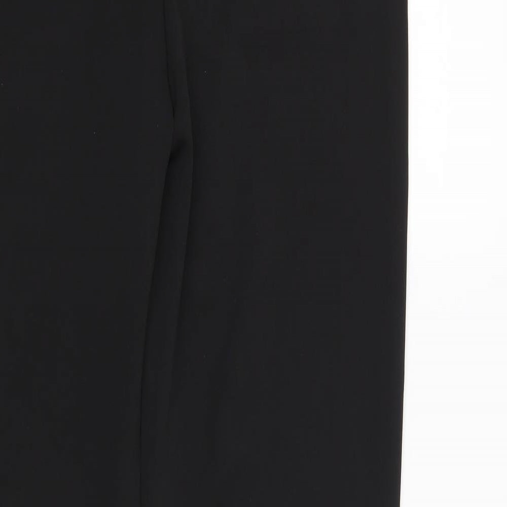 Preworn Womens Black Trousers Size L L28 in