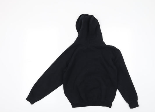 Gildan Boys Black Pullover Hoodie Size M