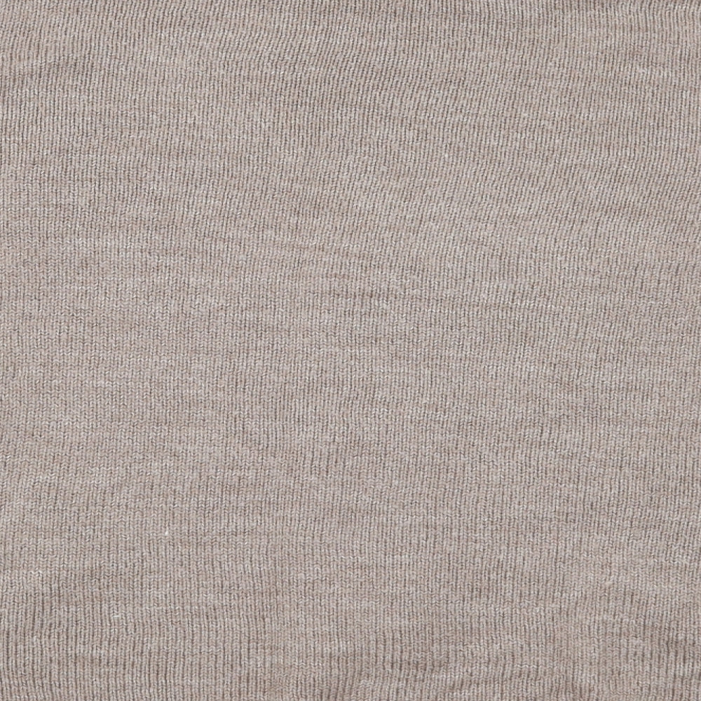 Brand and care label for BHS women’s brown jumper, size UK 14
