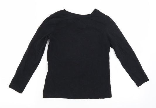 George Boys Black Basic T-Shirt Size 7-8 Years