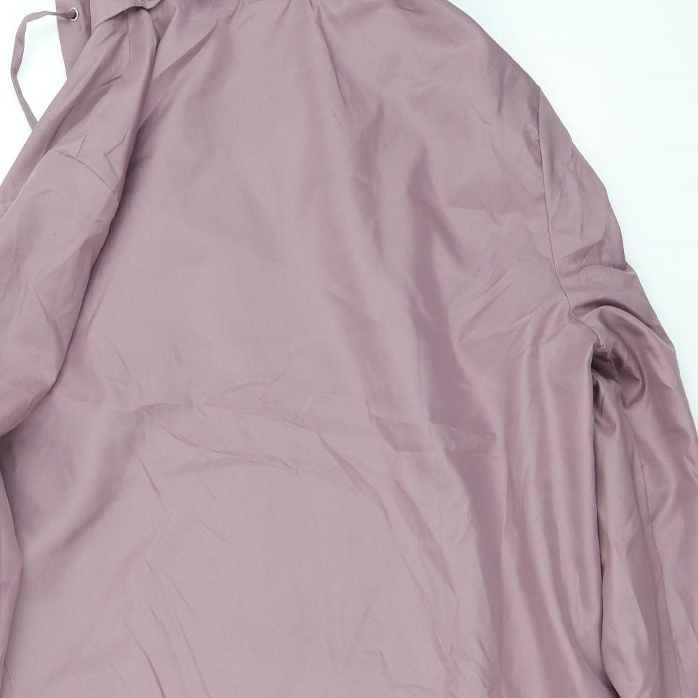 Anne De Lancay Womens Pink Jacket Coat Size 12