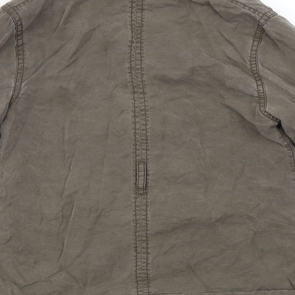 Brand and care label for River Island girls’ grey jacket coat, size 10-11, years