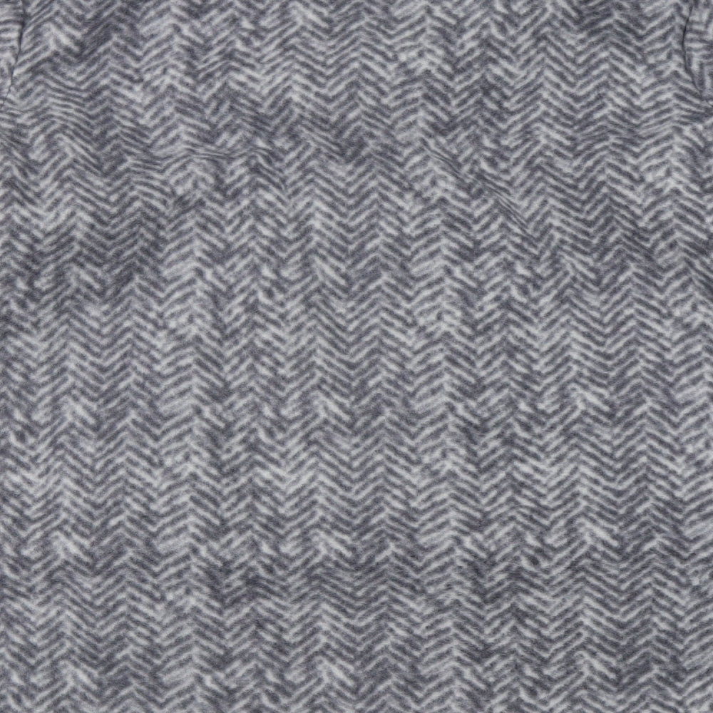 Brand and care label for Anne De Lancay women’s grey jacket coat, size S