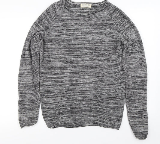 Cedar Wood State Mens Grey Pullover Jumper Size M