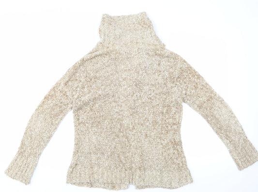 Pure & Natural Womens Beige Cardigan Jumper Size M