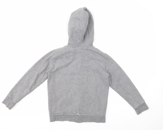Zara Kids Girls Grey Full Zip Hoodie Size 7-8 Years