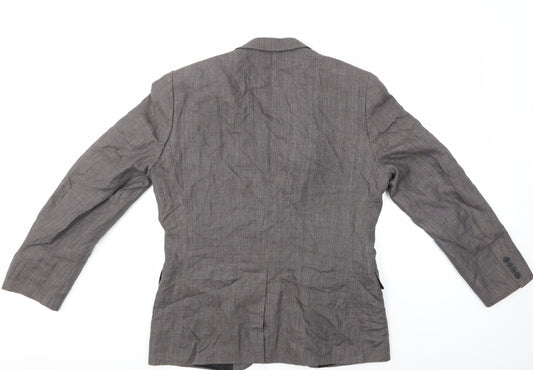 H&M Mens Grey Jacket Suit Jacket Size 42