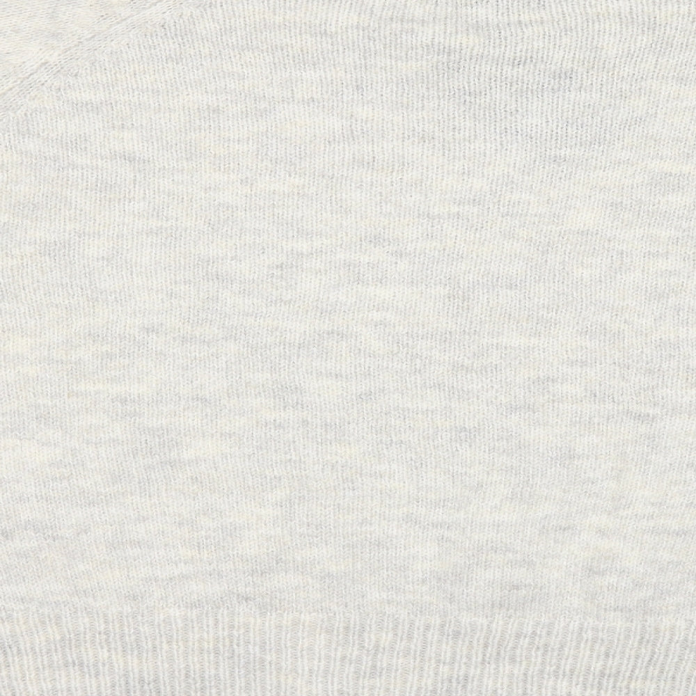 New Look Womens White Pullover Jumper Size S