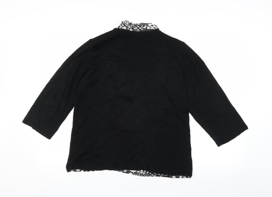 Marks and Spencer Womens Black Knit Pullover Jumper Size 16