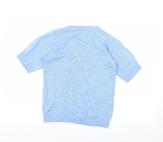 isle Womens Blue Pullover Jumper Size S