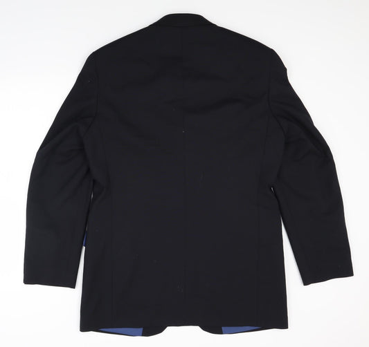 Impressions Mens Black Jacket Suit Jacket Size 40