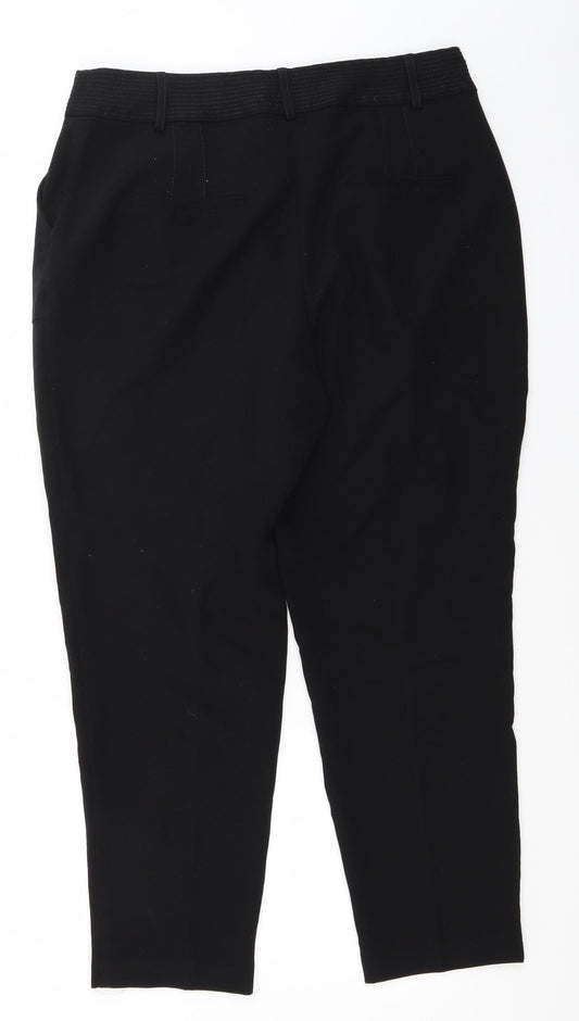 NEXT Womens Black Dress Pants Trousers Size 14 L26.5 in